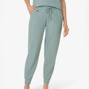 Tommy John Ribbed green lounge pants